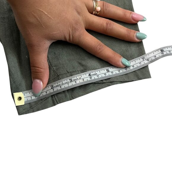Luz Ballestero Womens Linen Pullon Pants Green S Lagenlook Minimalist Breathable - Picture 9 of 9
